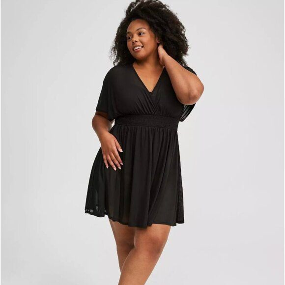 NWT Torrid Sheer Empire Waist Cover-Up Dress L - Picture 1 of 14